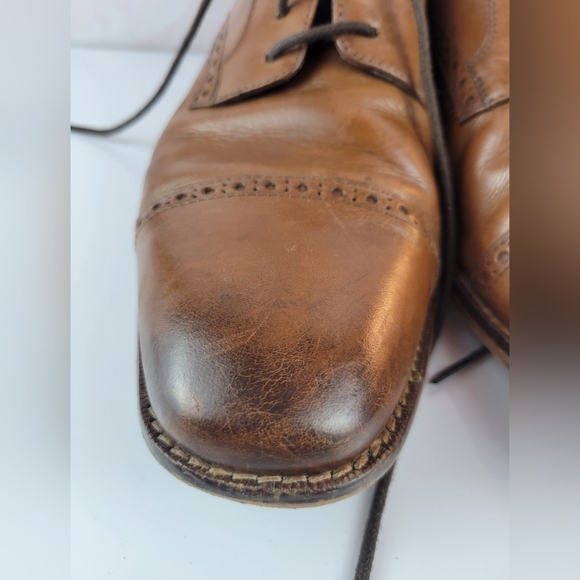Florsheim Saddle Tan Castellano Cap Size 8 - Picture 9 of 9